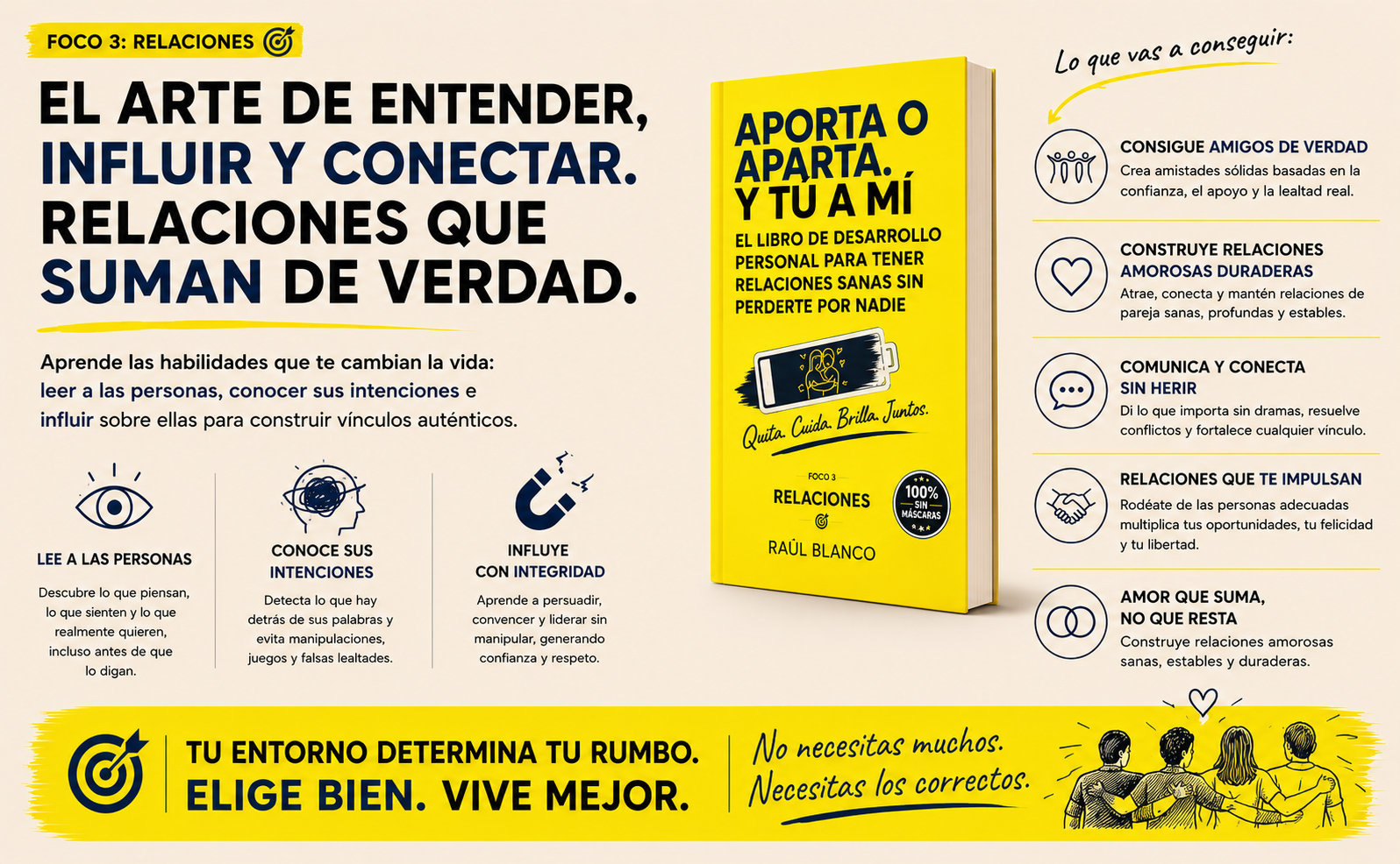 El arte de entender, influir y conectar — relaciones que suman de verdad